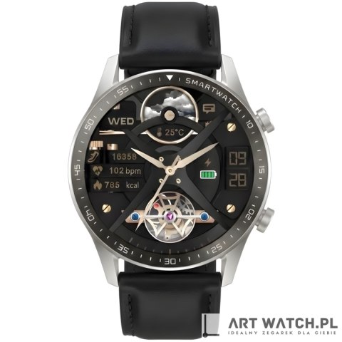 Smartwatch Gravity Srebrny 2 Paski GT10-7