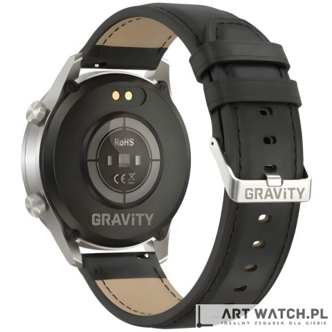 Smartwatch Gravity Srebrny 2 Paski GT10-7