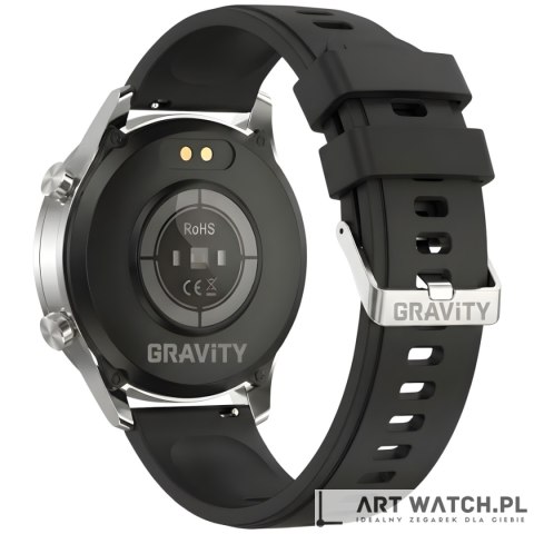 Smartwatch Gravity Srebrny 2 Paski GT10-8