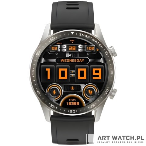 Smartwatch Gravity Srebrny Bransoleta + Pasek GT10-6