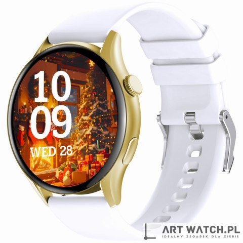 Smartwatch Gravity Złoty Pasek + Bransoleta GT11-2