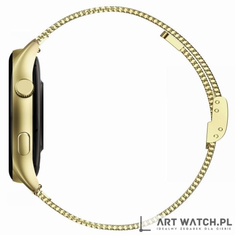 Smartwatch Gravity Złoty Pasek + Bransoleta GT11-2