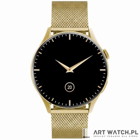 Smartwatch Gravity Złoty Pasek + Bransoleta GT11-2