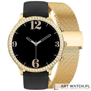 Smartwatch Gravity Złoty Pasek i Bransoleta GT5-1