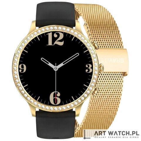 Smartwatch Gravity Złoty Pasek i Bransoleta GT5-1