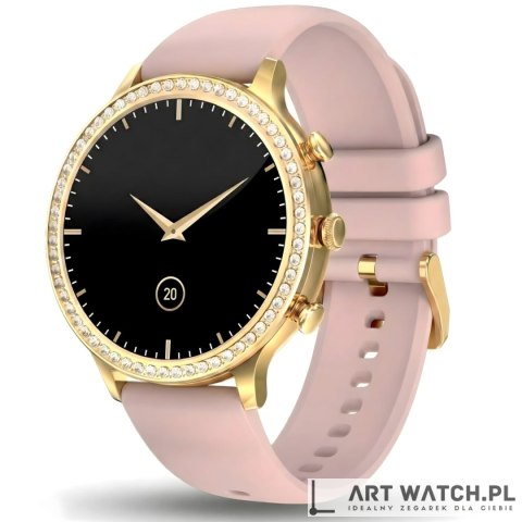 Smartwatch Gravity Złoty Pasek i Bransoleta GT5-3