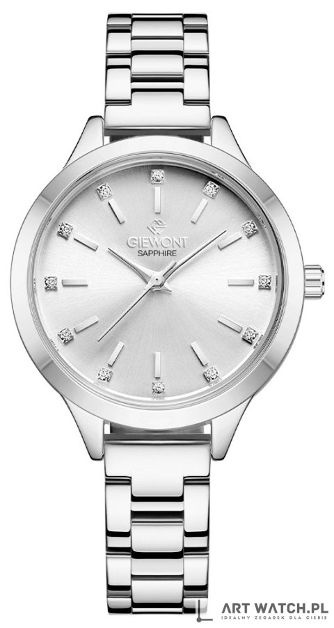 Zegarek Damski Giewont Sapphire Srebrny GW2720-B1