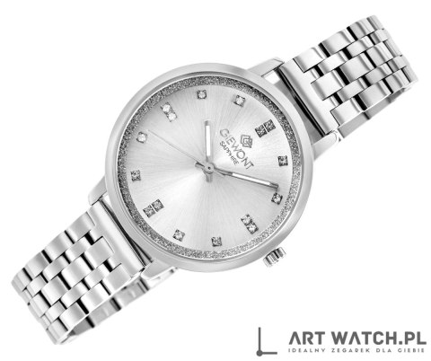 Zegarek Damski Giewont Sapphire Srebrny GW7370-B1