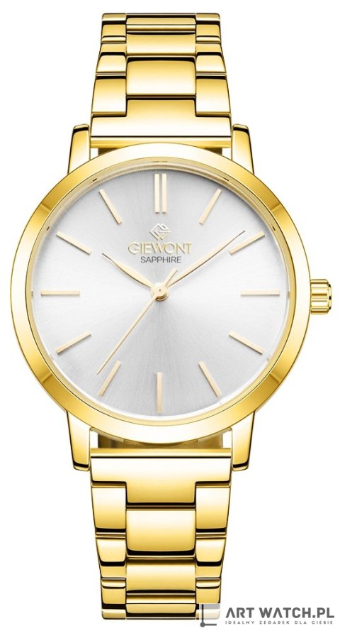 Zegarek Damski Giewont Sapphire Złoto Srebrny GW2360-B2