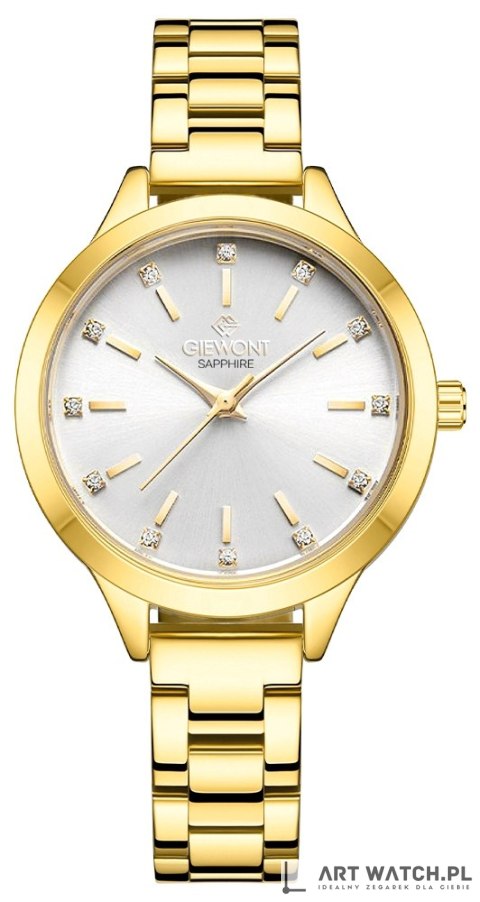 Zegarek Damski Giewont Sapphire Złoto Srebrny GW2720-B2
