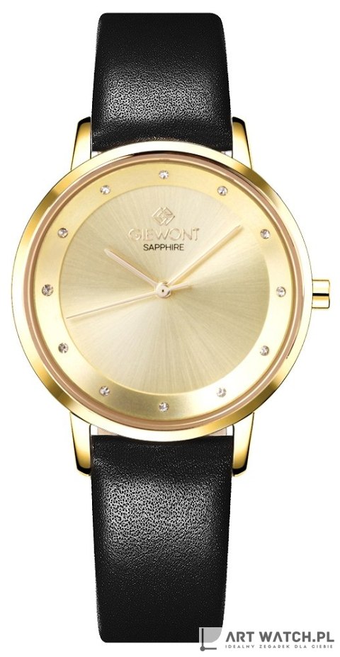 Zegarek Damski Giewont Sapphire Złoty GW4130-A3