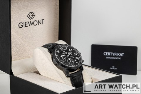 Zegarek Męski Giewont Chronograph Sapphire Czarny GW6260-A3