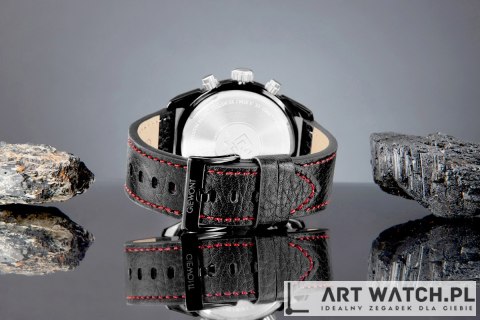 Zegarek Męski Giewont Chronograph Sapphire Czarny GW8810-A1