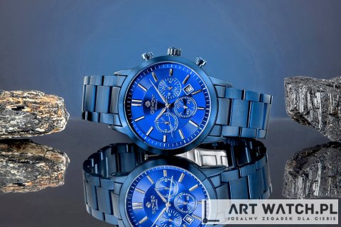 Zegarek Męski Giewont Chronograph Sapphire Niebieski GW8510-B4