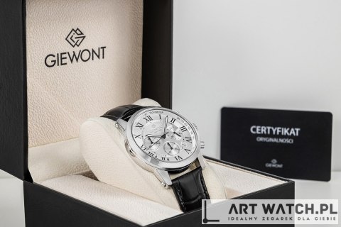 Zegarek Męski Giewont Chronograph Sapphire Srebrny GW6260-A1
