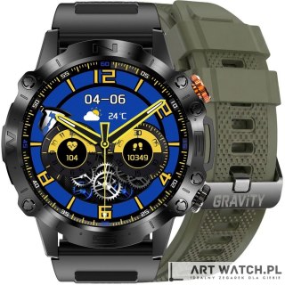 Smartwatch Gravity Czarny 2 Paski GT20-7