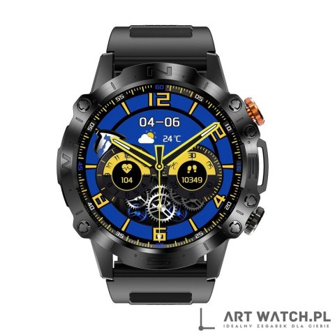 Smartwatch Gravity Czarny 2 Paski GT20-7