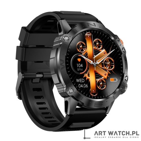 Smartwatch Gravity Czarny 2 Paski GT20-7