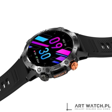 Smartwatch Gravity Czarny 2 Paski GT20-7