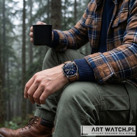 Smartwatch Gravity Czarny 2 Paski GT35-1
