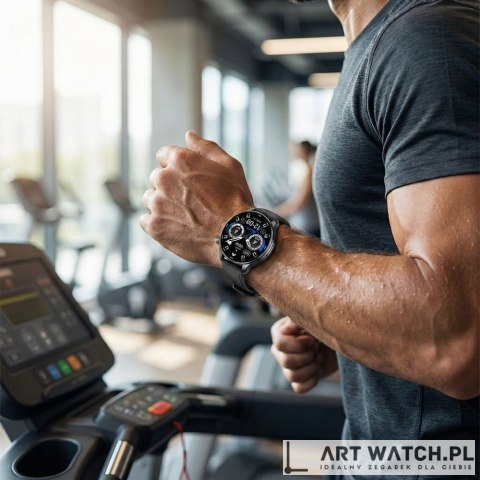 Smartwatch Gravity Czarny 2 Paski GT35-1