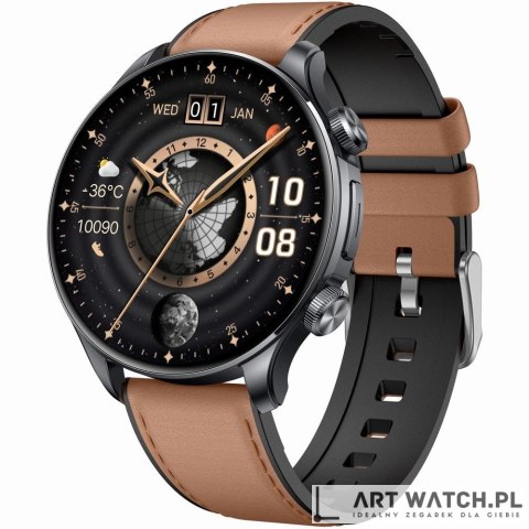Smartwatch Gravity Czarny 2 Paski GT35-1