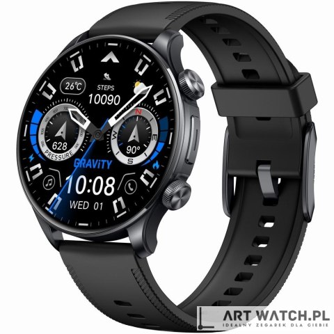 Smartwatch Gravity Czarny 2 Paski GT35-1