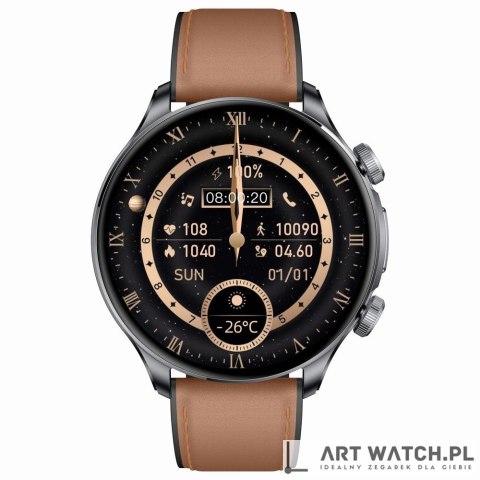 Smartwatch Gravity Czarny 2 Paski GT35-1