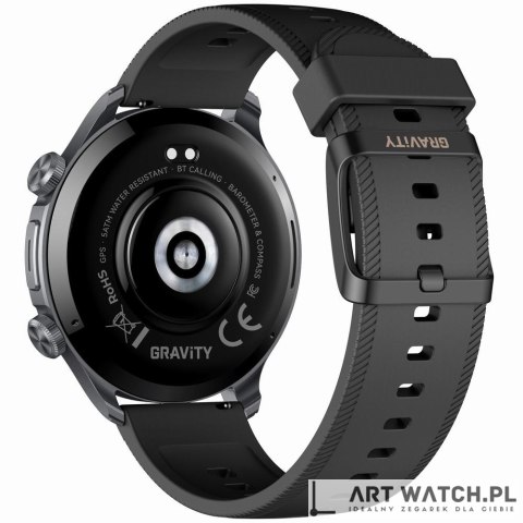 Smartwatch Gravity Czarny 2 Paski GT35-1