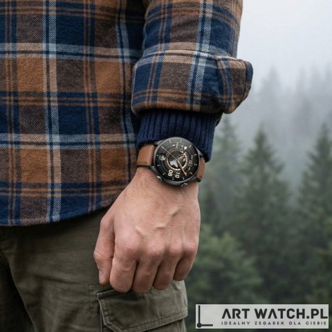 Smartwatch Gravity Czarny 2 Paski GT35-1
