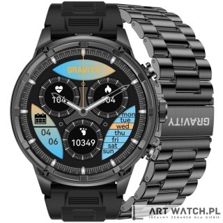Smartwatch Gravity Czarny Pasek + Bransoleta GT41-1