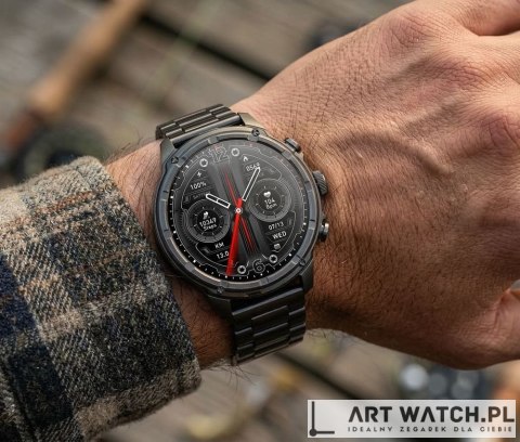 Smartwatch Gravity Czarny Pasek + Bransoleta GT41-1