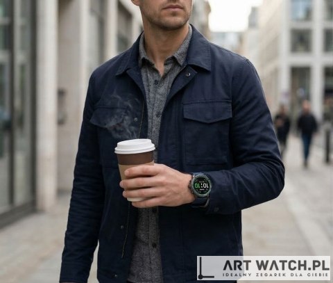 Smartwatch Gravity Czarny Pasek + Bransoleta GT41-2