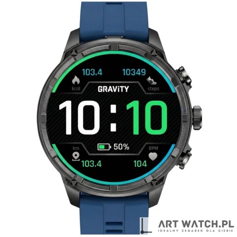 Smartwatch Gravity Czarny Pasek + Bransoleta GT41-2