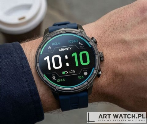 Smartwatch Gravity Czarny Pasek + Bransoleta GT41-2