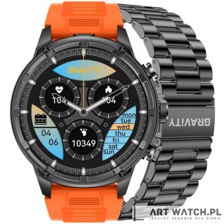 Smartwatch Gravity Czarny Pasek + Bransoleta GT41-4