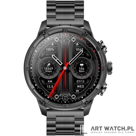 Smartwatch Gravity Czarny Pasek + Bransoleta GT41-4