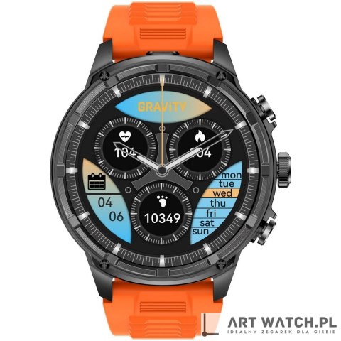 Smartwatch Gravity Czarny Pasek + Bransoleta GT41-4