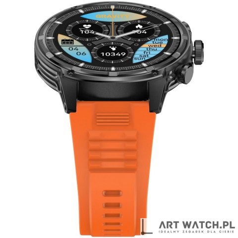 Smartwatch Gravity Czarny Pasek + Bransoleta GT41-4