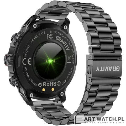 Smartwatch Gravity Czarny Pasek + Bransoleta GT41-4