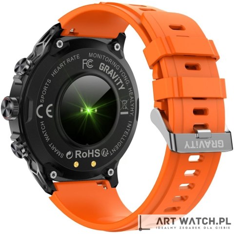 Smartwatch Gravity Czarny Pasek + Bransoleta GT41-4