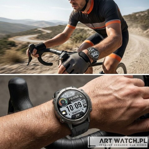Smartwatch Gravity Czarny Pasek + Bransoleta GT42-1