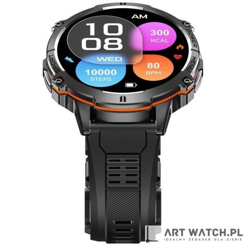 Smartwatch Gravity Czarny Pasek + Bransoleta GT42-1