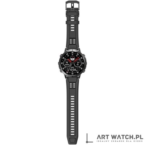 Smartwatch Gravity Czarny Pasek + Bransoleta GT42-1