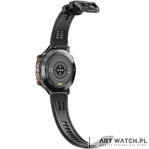 Smartwatch Gravity Czarny Pasek + Bransoleta GT42-1