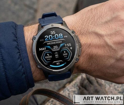 Smartwatch Gravity Czarny Pasek + Bransoleta GT42-2