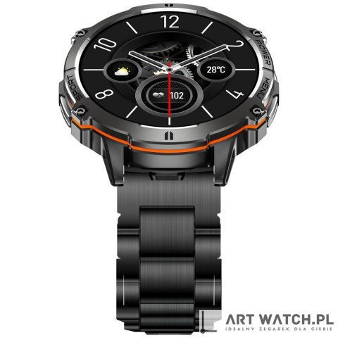 Smartwatch Gravity Czarny Pasek + Bransoleta GT42-2