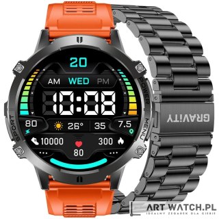 Smartwatch Gravity Czarny Pasek + Bransoleta GT42-5