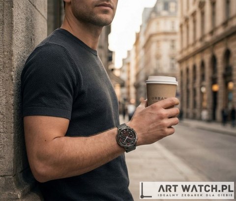 Smartwatch Gravity Czarny Pasek + Bransoleta GT42-5