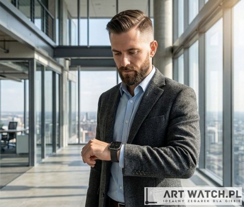 Smartwatch Gravity Czarny Pasek + Bransoleta GT43-5